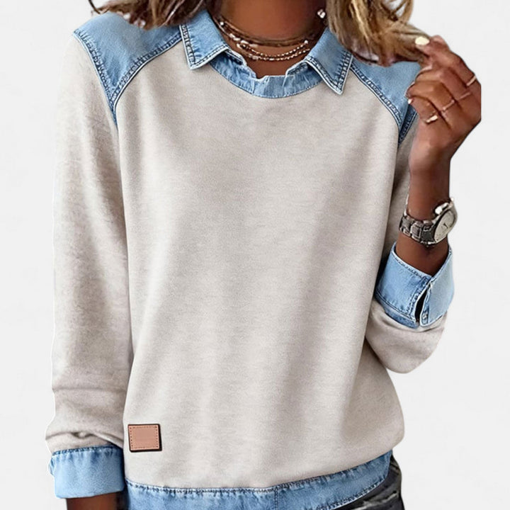 Caitlin | Relaxed Layered-Look Sweater