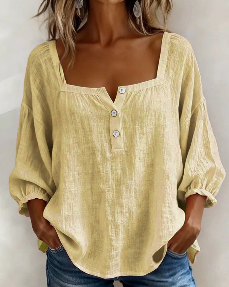 Annika | Stylish Relaxed Button Blouse