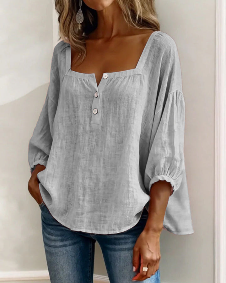 Annika | Stylish Relaxed Button Blouse