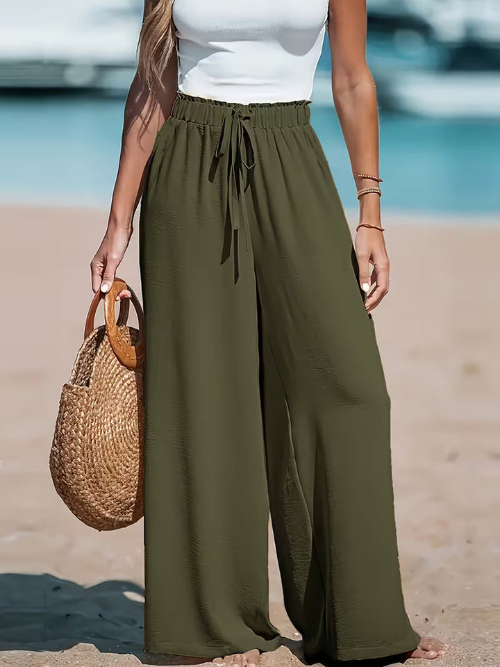 Brianna | Casual High-Waisted Wide-Leg Pants