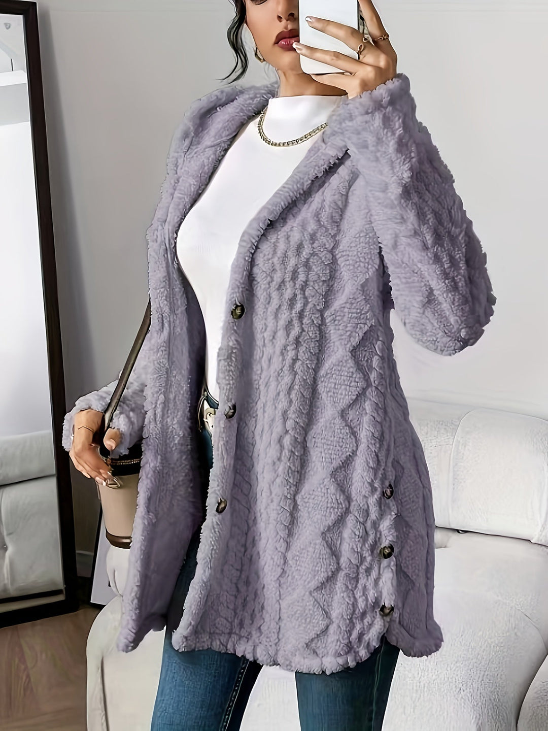 Aubrey | Cozy Hooded Knit Cardigan