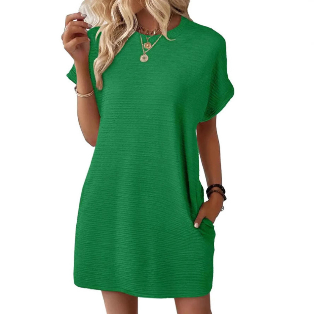 Anneliese | Casual Minimalist Round Neck Dress