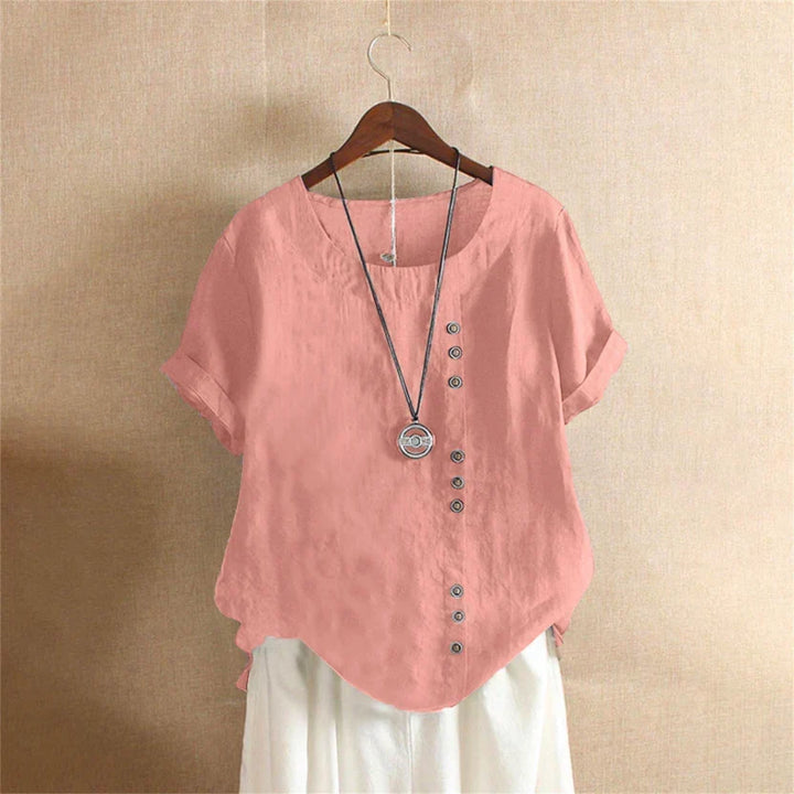 Amaya | Effortless Button Detail Summer Blouse