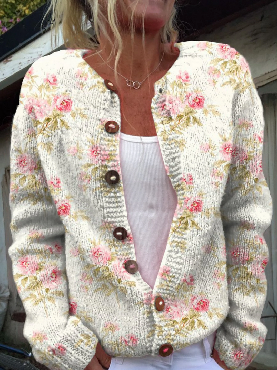 KERENSA™ - VINTAGE FLORAL KNIT CARDIGAN
