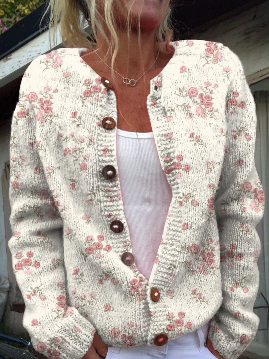 EVANTHEA™ - VINTAGE FLORAL KNIT CARDIGAN