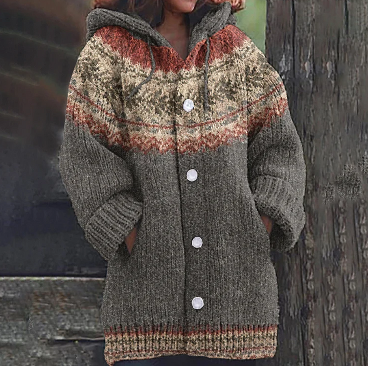 Harriët | Warm Knit Hooded Cardigan