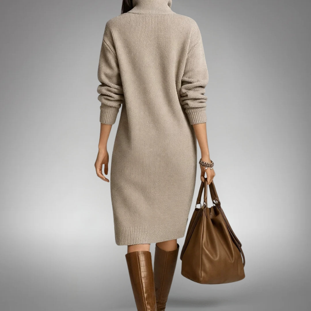 Arabella | Sophisticated High Neck Dress