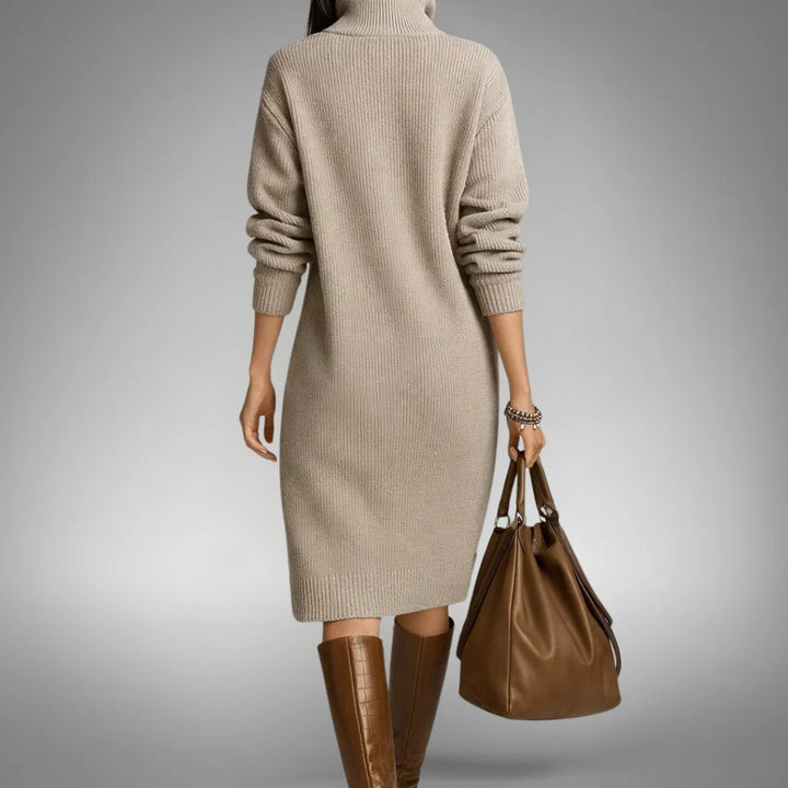 Arabella | Sophisticated High Neck Dress