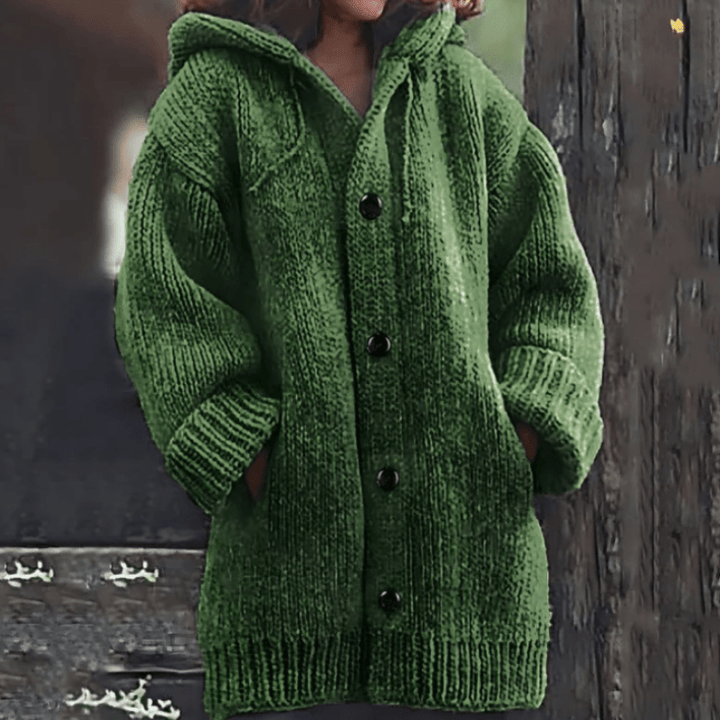 Wies | Soft Knit Hooded Cardigan