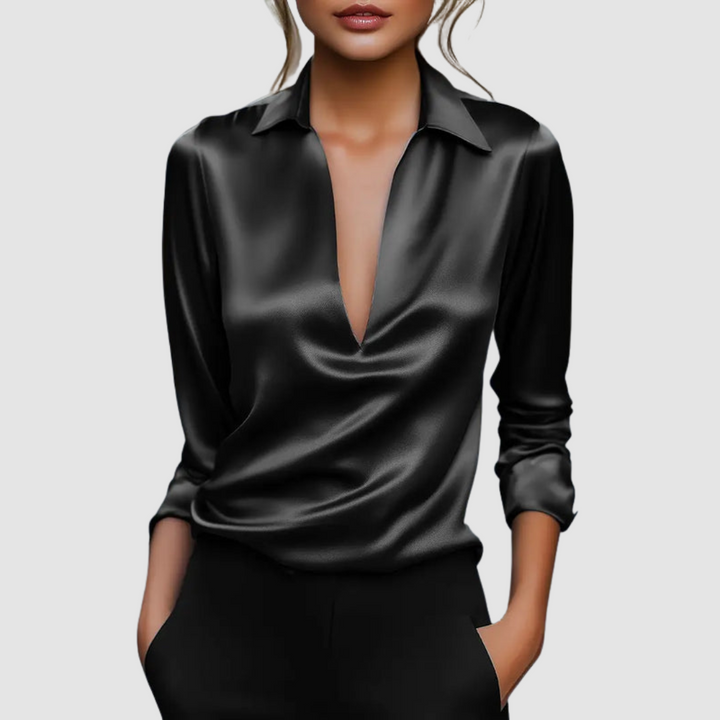 Astrid | Elegant Satin Blouse