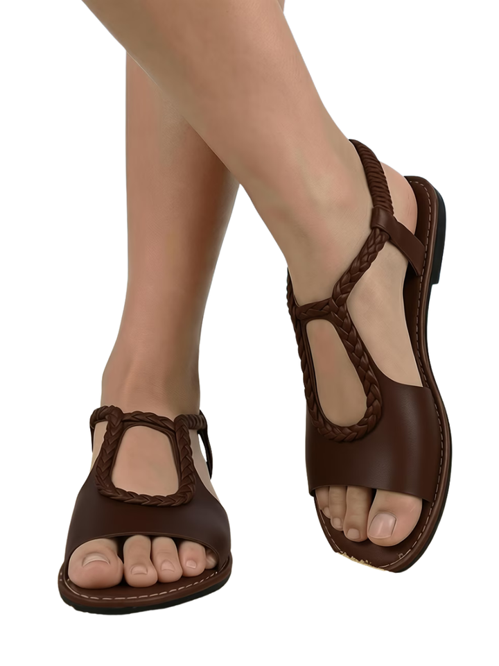 Bianca™ | Comfortable Everyday Braided Leather Sandals