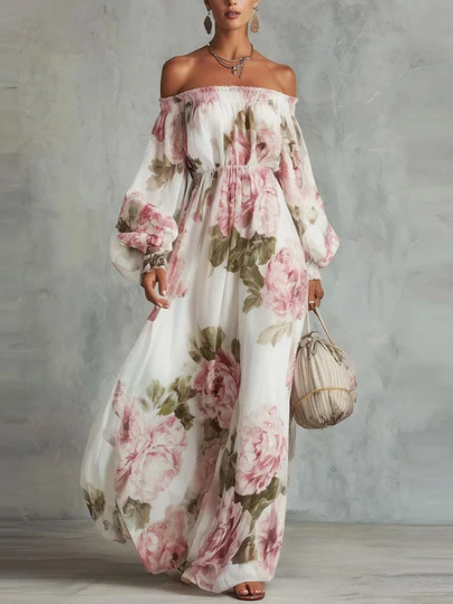 Alivia™ | Off-Shoulder Floral Maxi Dress