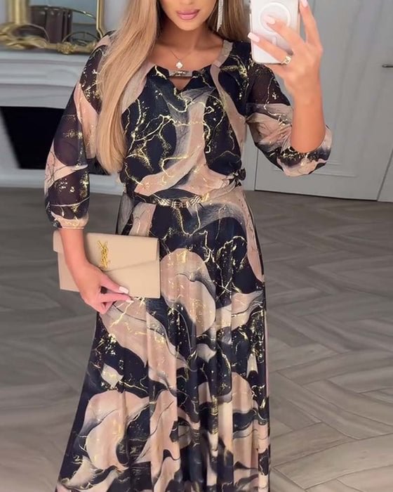 CAMILLE | PRINTED ELEGANT DRESS