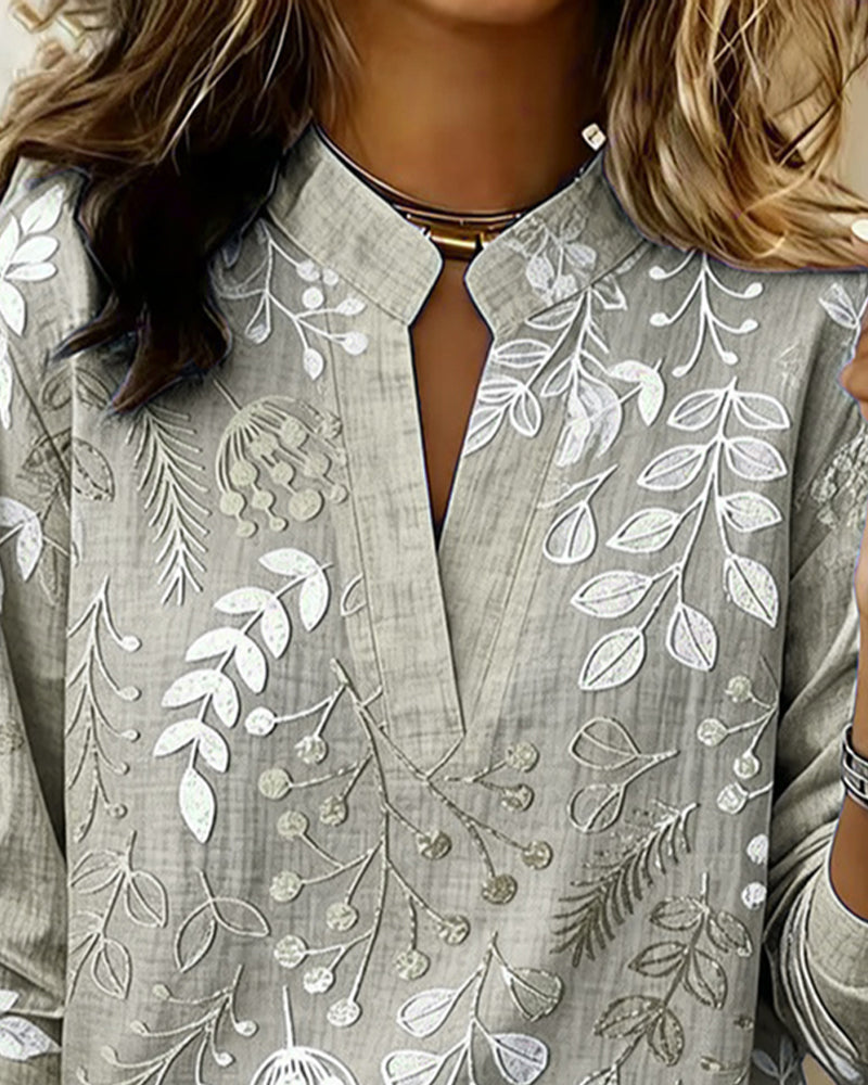 Liliane™ | Botanical Print Blouse