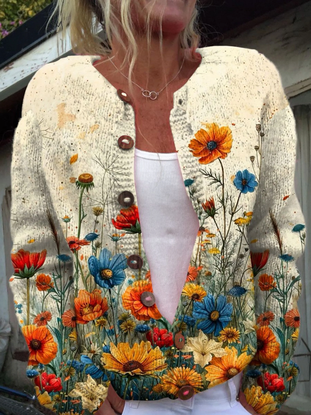 TANSY™ - ELEGANT VINTAGE FLORAL CARDIGAN