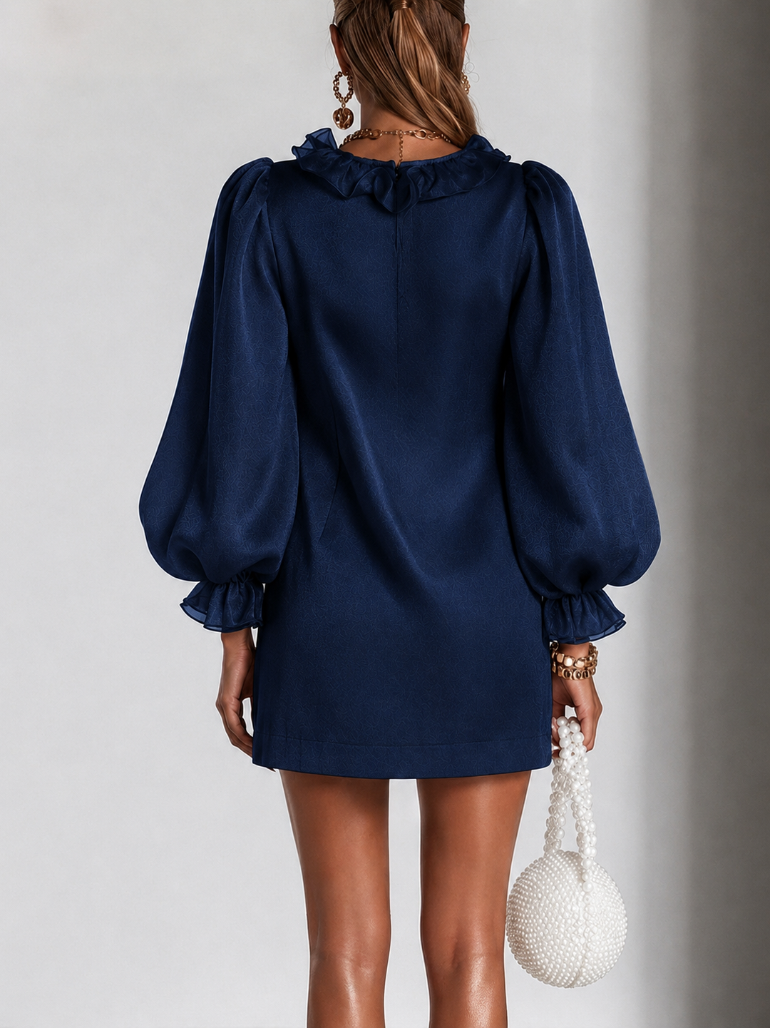 Annabel | Ruffled Puff-Sleeve Mini Dress