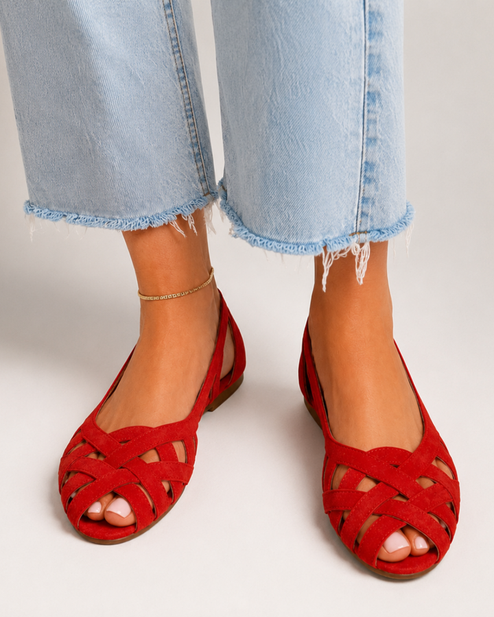 Alice | Woven Crisscross Sandals