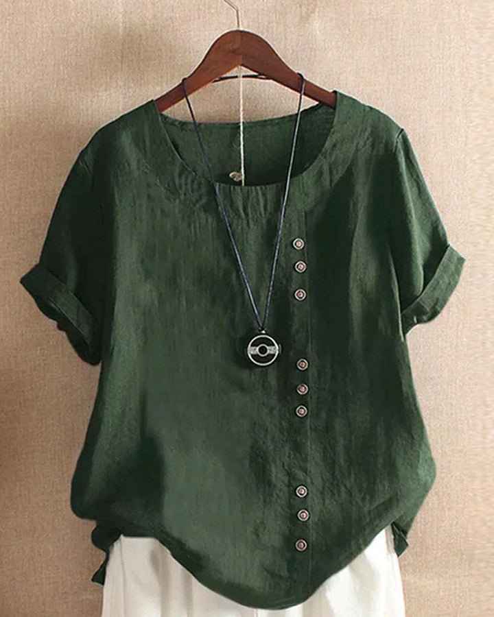 Amaya | Effortless Button Detail Summer Blouse