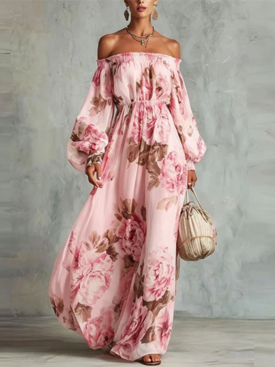 Alivia™ | Off-Shoulder Floral Maxi Dress