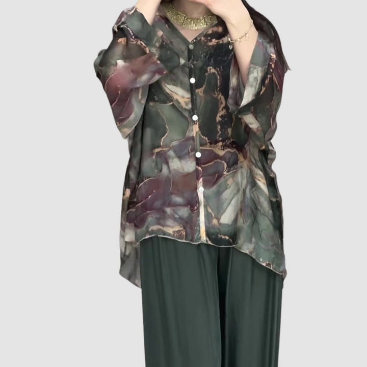 Aurora | Elegant Printed Two-Piece Set