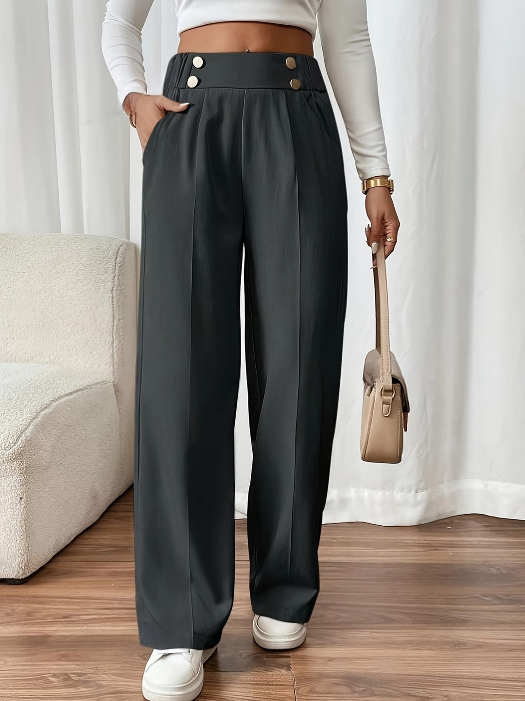 Aviana | Elegant Straight-Leg Office Pants