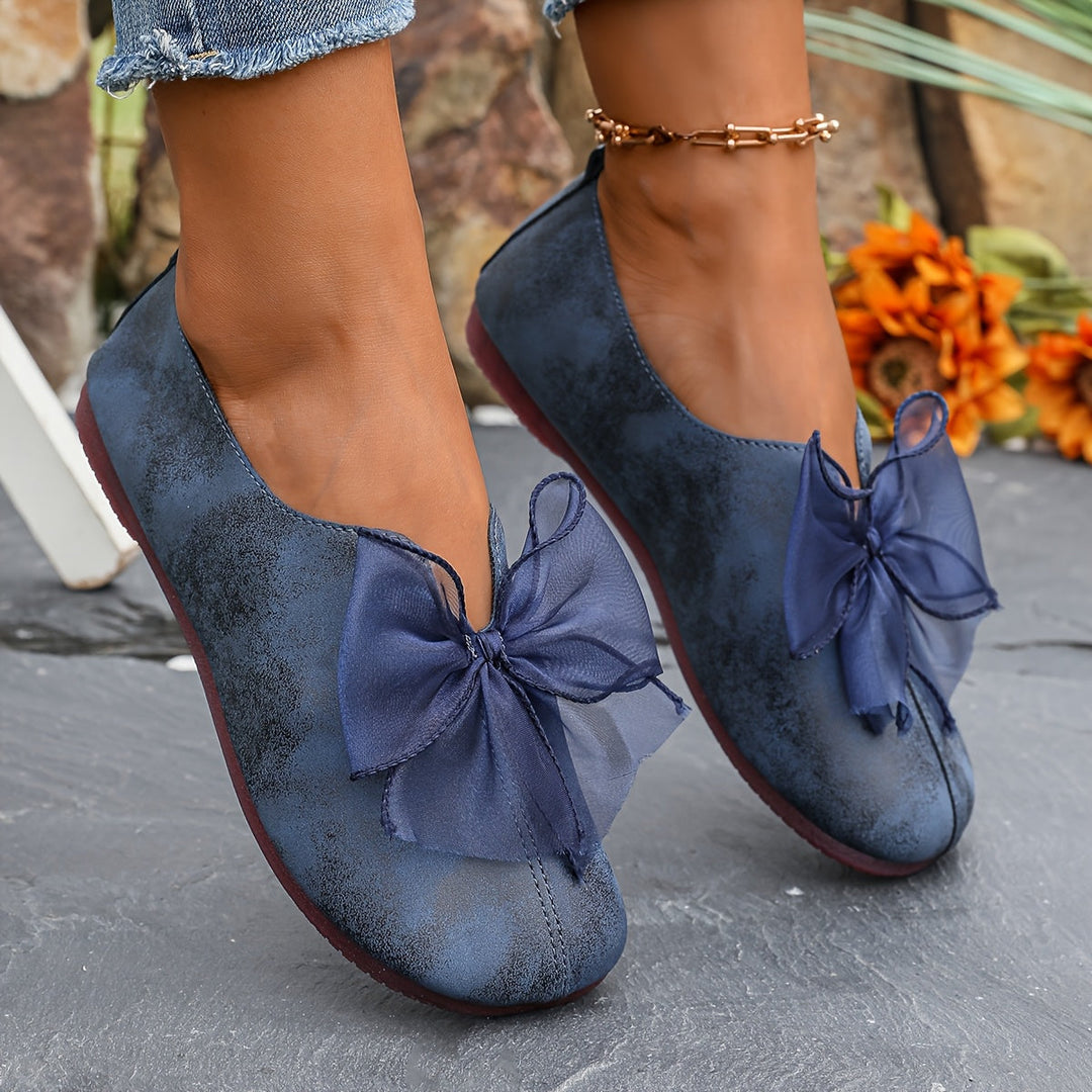 Charlotte | Bow Accent Comfort Loafers