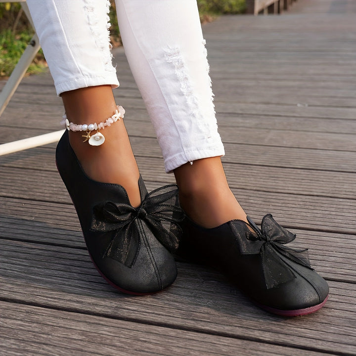 Charlotte | Bow Accent Comfort Loafers