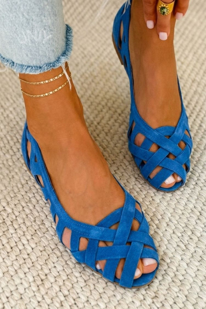 Alice | Woven Crisscross Sandals