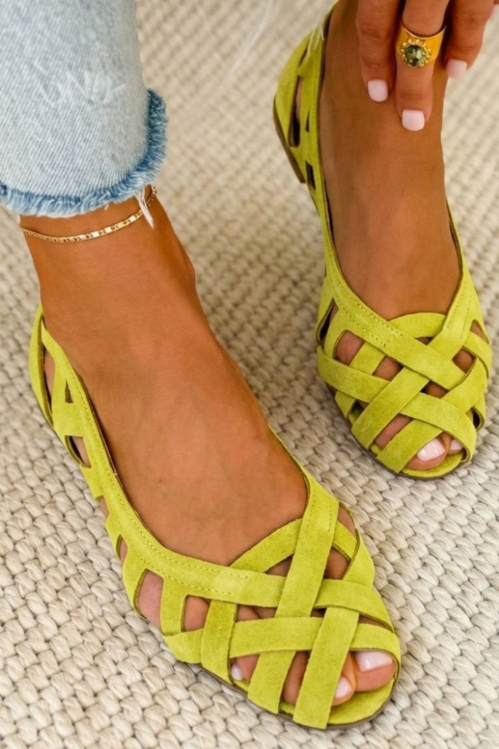 Alice | Woven Crisscross Sandals
