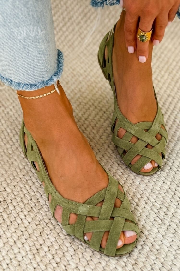 Alice | Woven Crisscross Sandals