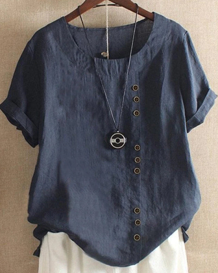 Amaya | Effortless Button Detail Summer Blouse