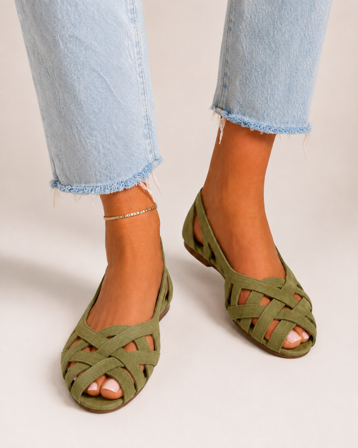 Alice | Woven Crisscross Sandals