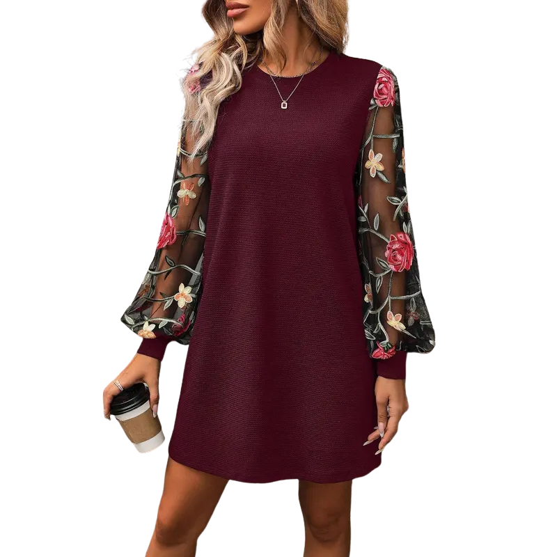 Amelia | Floral Sleeve Shift Dress