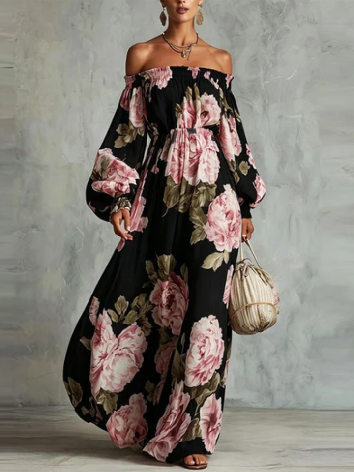 Alivia™ | Off-Shoulder Floral Maxi Dress