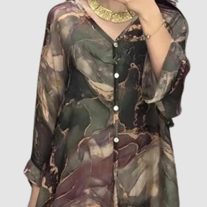 Aurora | Elegant Printed Two-Piece Set