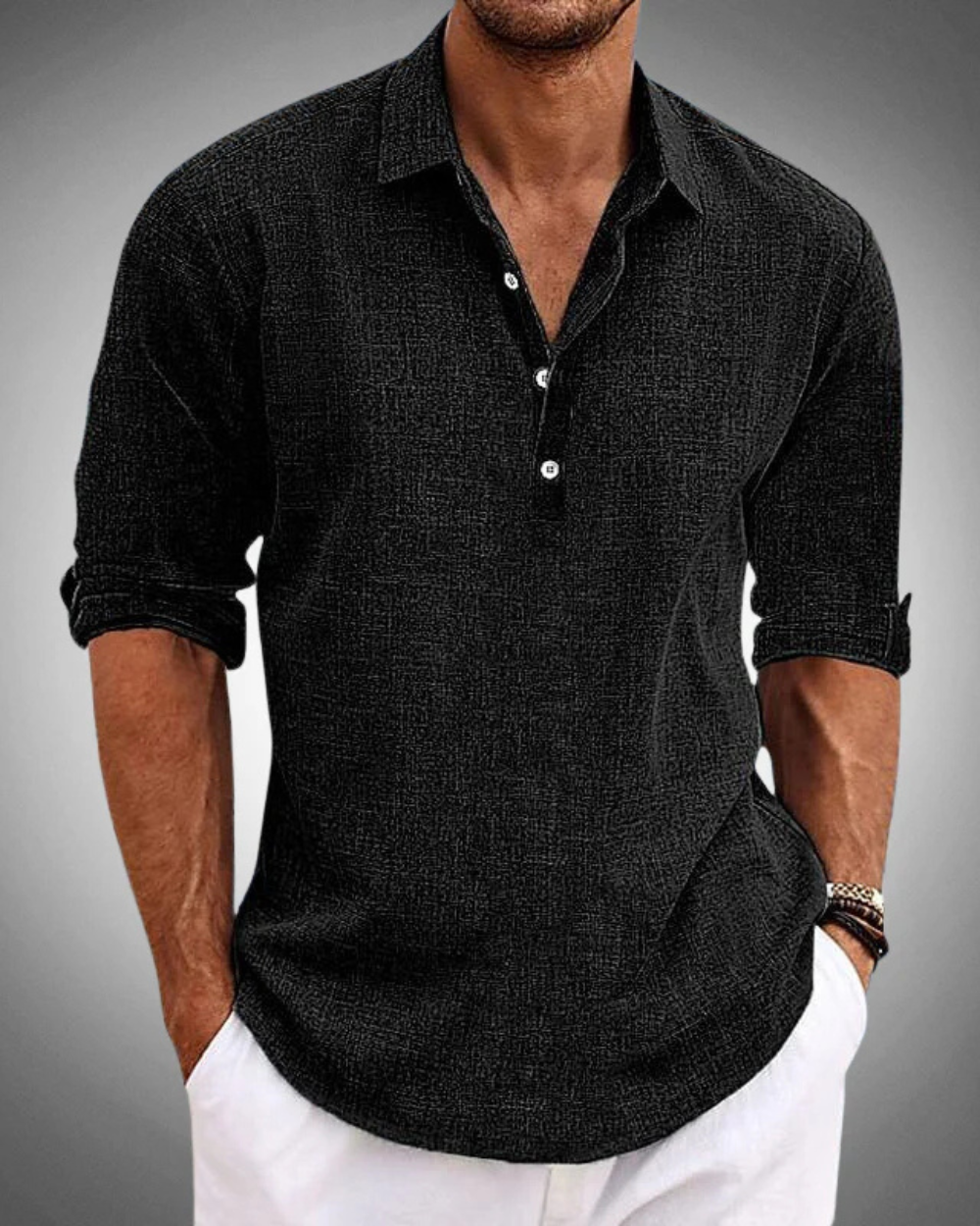 Caleb | Refined Button-Front Classic Shirt
