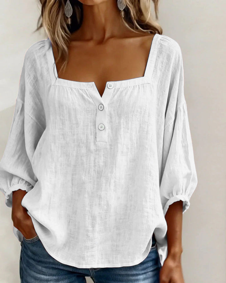 Annika | Stylish Relaxed Button Blouse