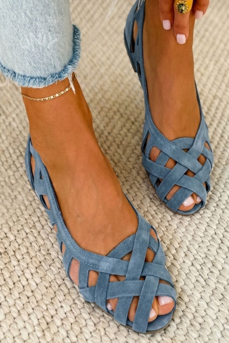 Alice | Woven Crisscross Sandals
