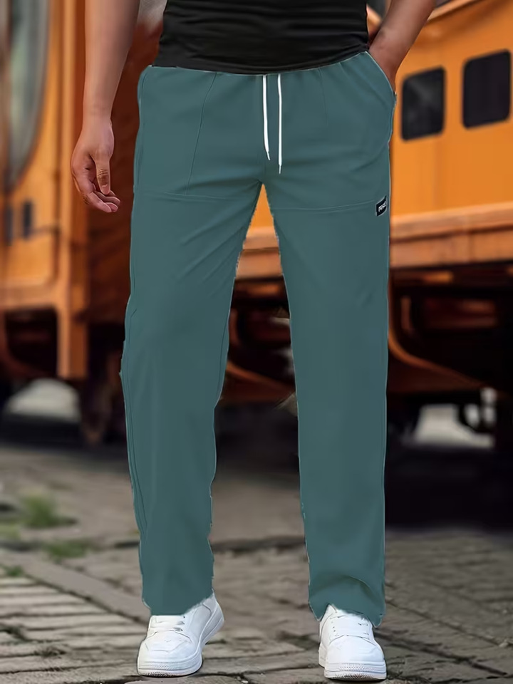 Calder | Casual Lightweight Straight-Leg Pants