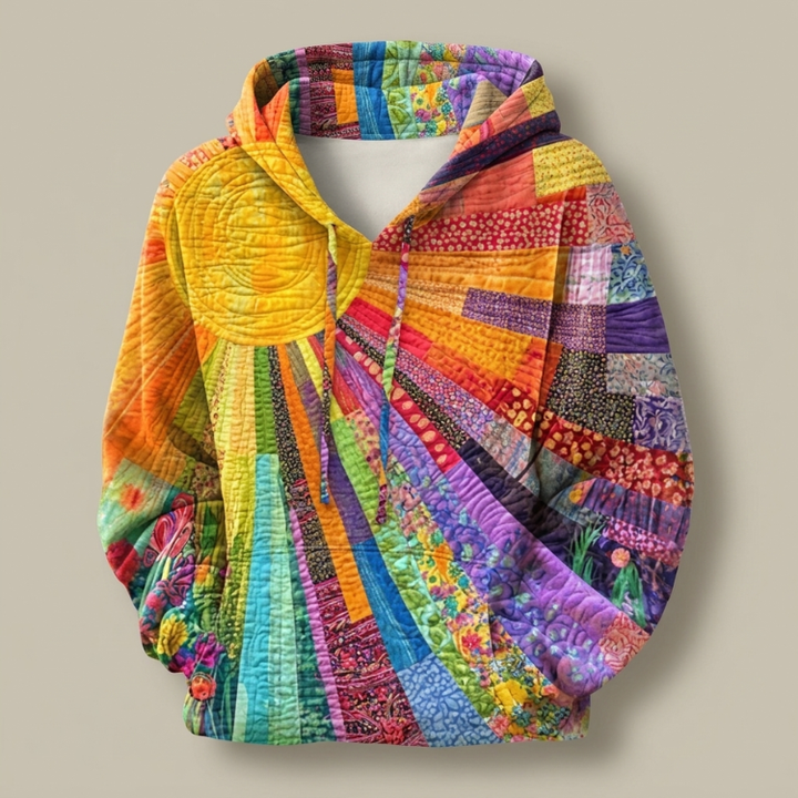 Amanda - Wildflower Quilted Hoodie