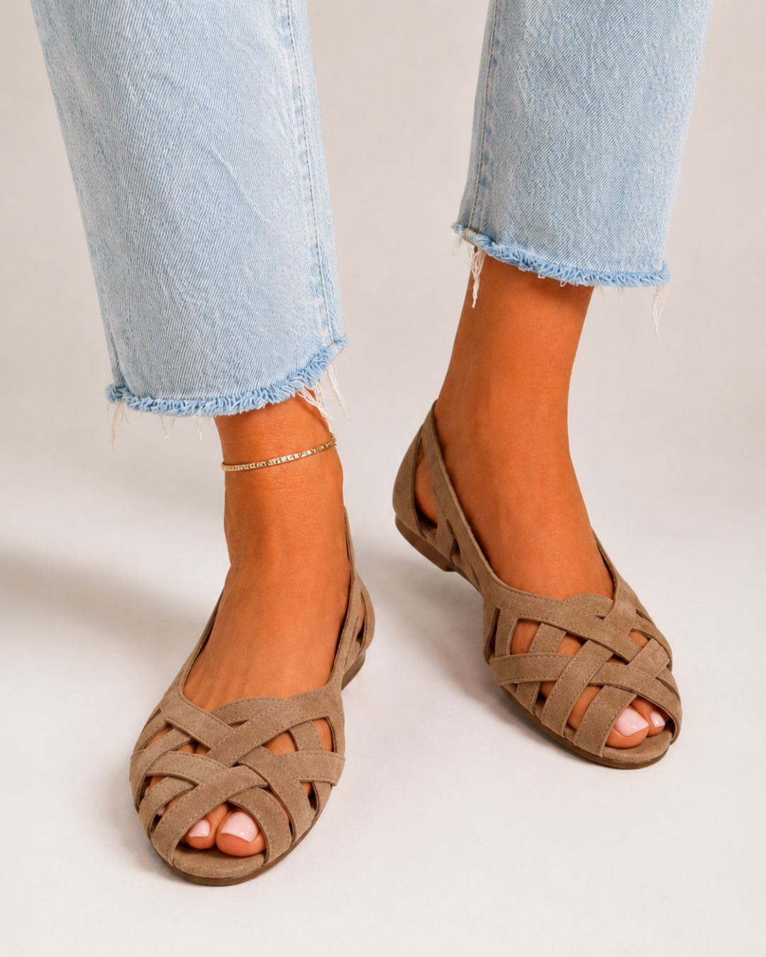 Alice | Woven Crisscross Sandals