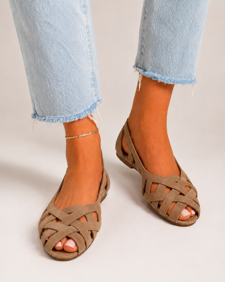 Alice | Woven Crisscross Sandals