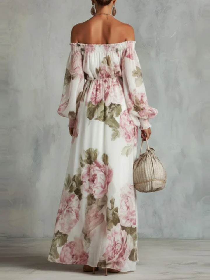 Alivia™ | Off-Shoulder Floral Maxi Dress