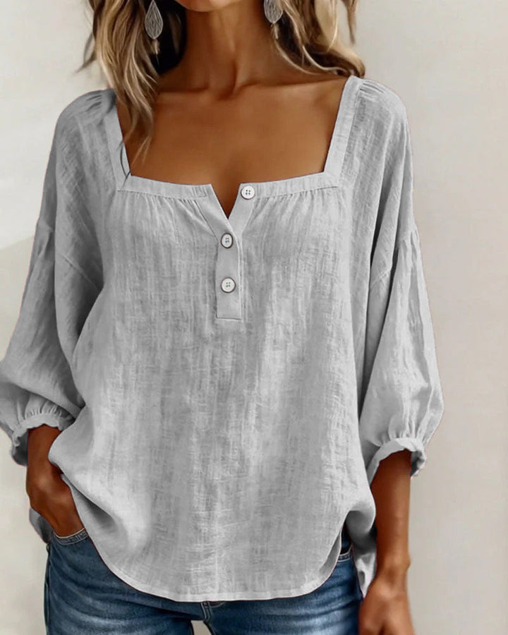 Annika | Stylish Relaxed Button Blouse