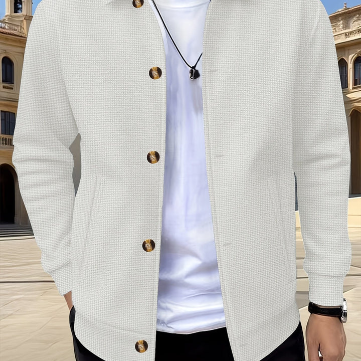 Camden | Textured Button-Front Overshirt Jacket