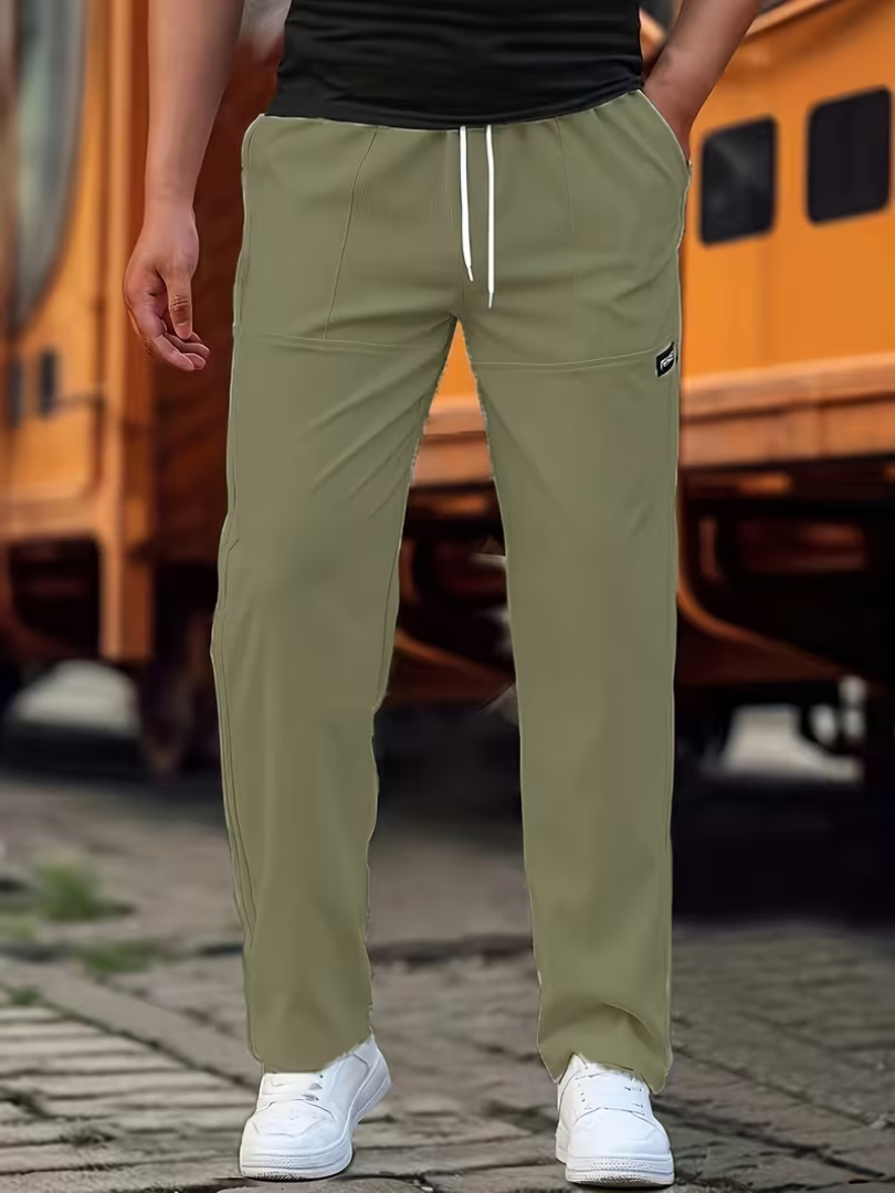 Calder | Casual Lightweight Straight-Leg Pants