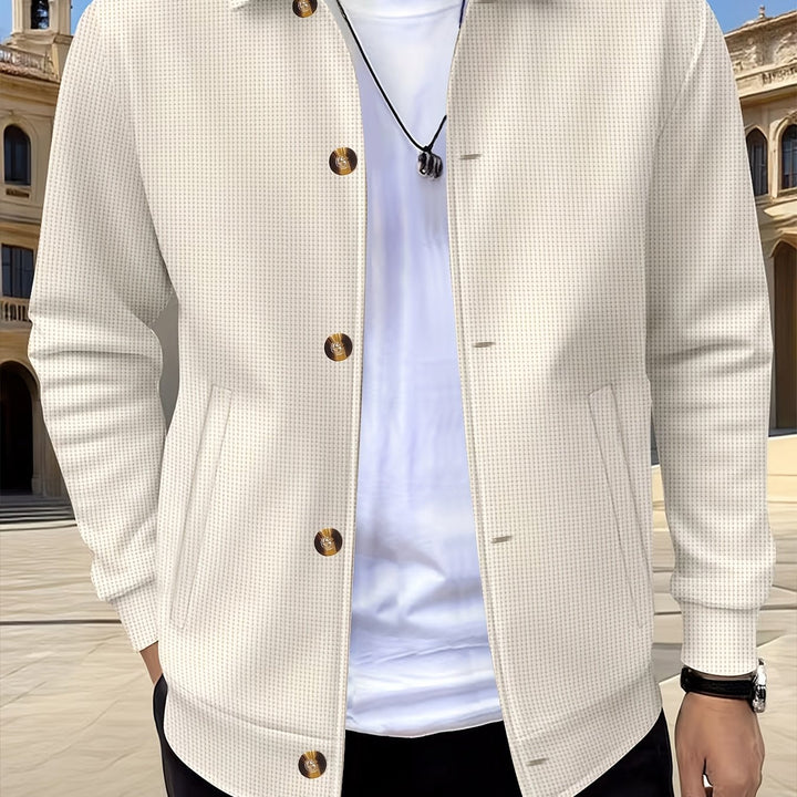 Camden | Textured Button-Front Overshirt Jacket