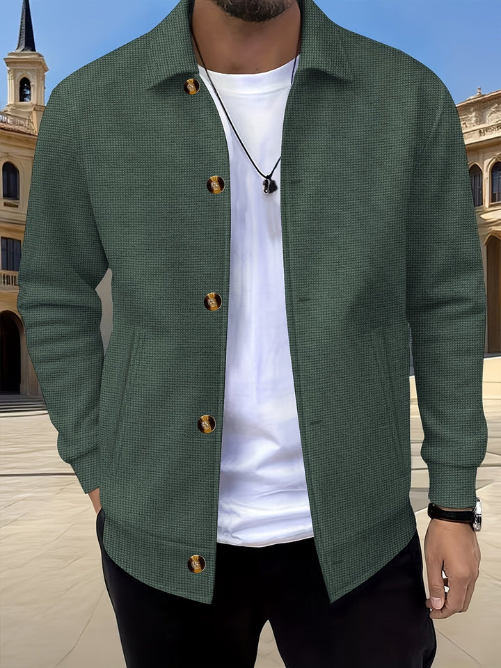 Camden | Textured Button-Front Overshirt Jacket