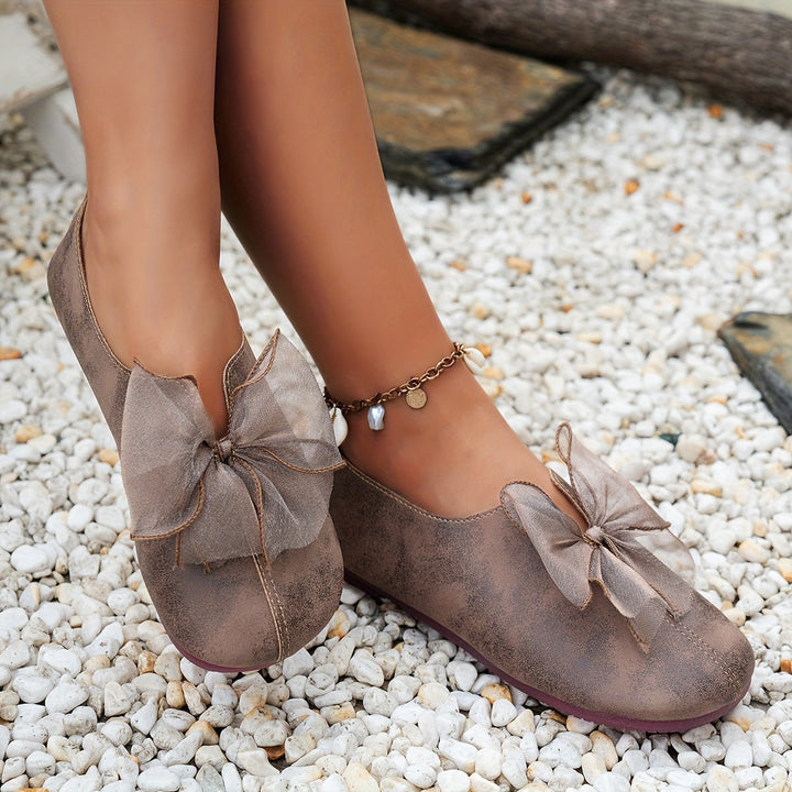 Charlotte | Bow Accent Comfort Loafers