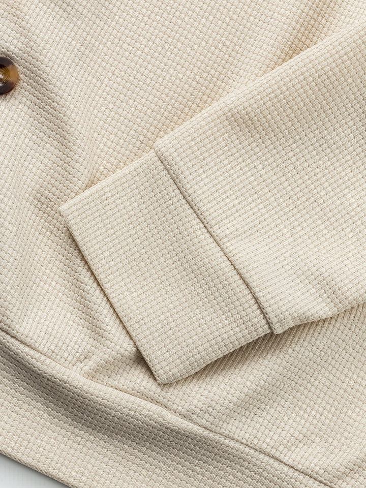 Camden | Textured Button-Front Overshirt Jacket